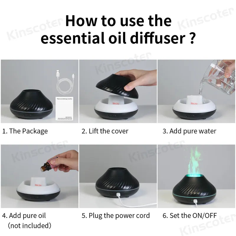 Wisessence™ Flame Aroma diffuser