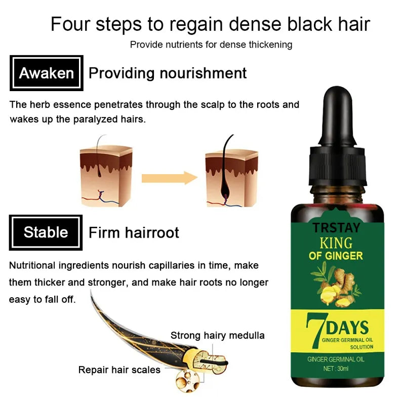 Wisessence™ Olio essenziale per la cura dei capelli allo zenzero 