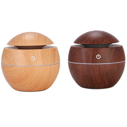 Humidifier Electric Air Aroma Diffuser Wood Ultrasonic Air Humidifier!   PORTABLE Essential Oil Aromatherapy Cool Mist Maker for Bedroom! WISESSENCE!