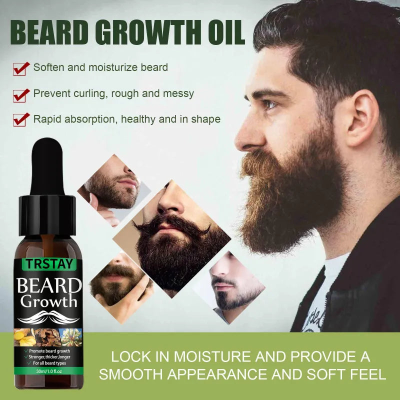 Olio essenziale per la cura dei capelli della barba Wisessence™